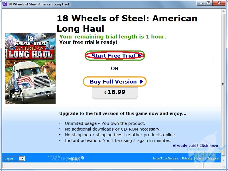18 wheels of steel american long haul serial number